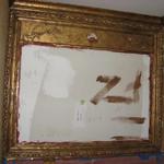 4' x 4' gilded mirror frame in progrss