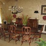 Linda Morgans Interiors project, dining ready for entertaining.